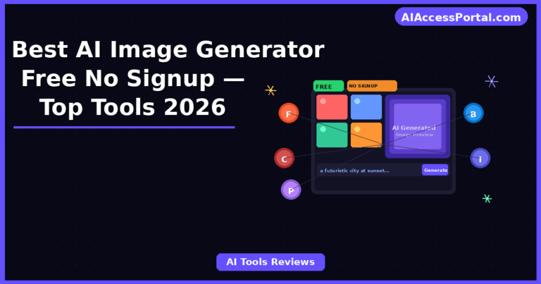 Best AI Image Generator Free No Signup — Top Tools 2026