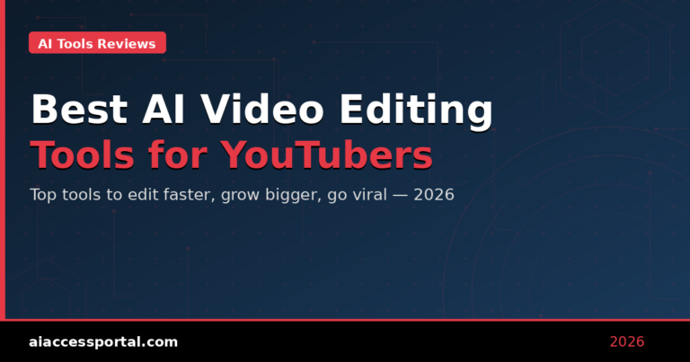 Best AI Video Editing Tools for YouTubers 2026