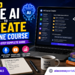 how to use ai to create online course