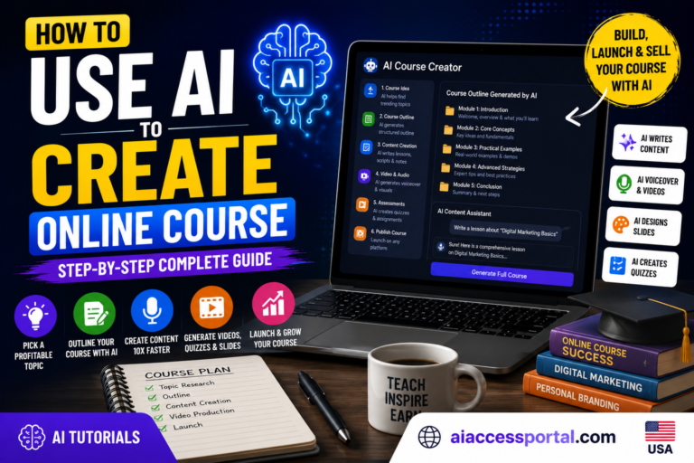 How to Use AI to Create an Online Course (Complete Beginner’s Guide)