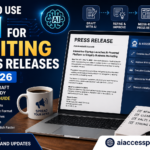 how to use ai for writing press releases