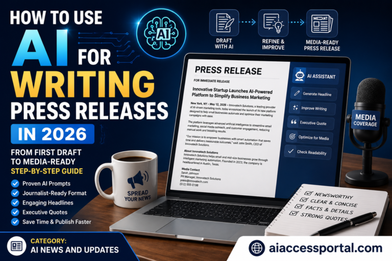 How to Use AI for Writing Press Releases in 2026