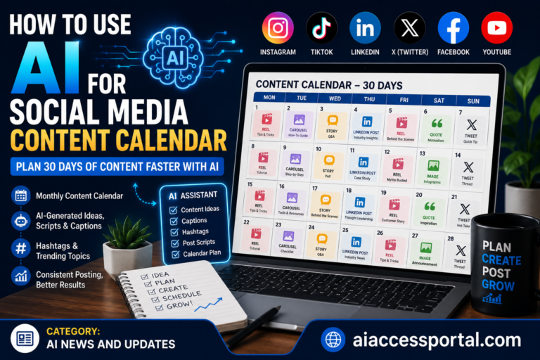 How to Use AI for Social Media Content Calendar in 2026