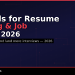 ai tools for resume writing and job search
