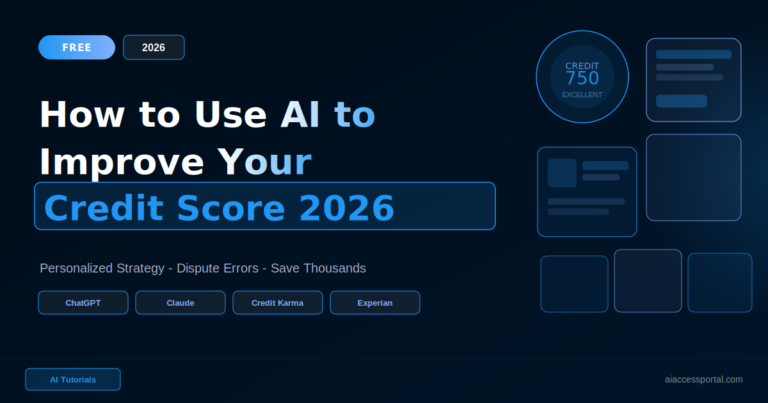 How to Use AI to Improve Your Credit Score 2026