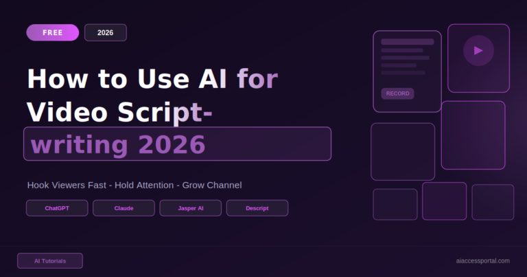 How to Use AI for Video Scriptwriting 2026