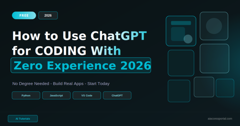 How to Use ChatGPT for Coding With No Experience 2026