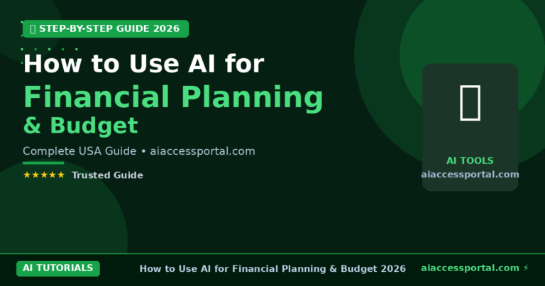 How to Use AI for Financial Planning Budget 2026