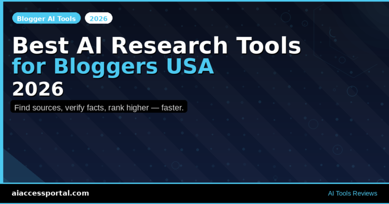 Best AI Research Tools for Bloggers USA 2026