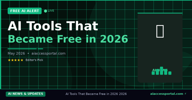 AI Tools That Became Free in 2026 — Complete List USA
