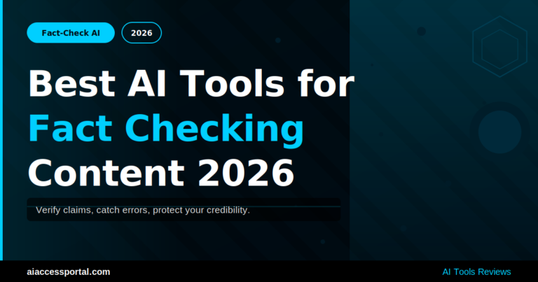 Best AI Tools for Fact Checking Content 2026