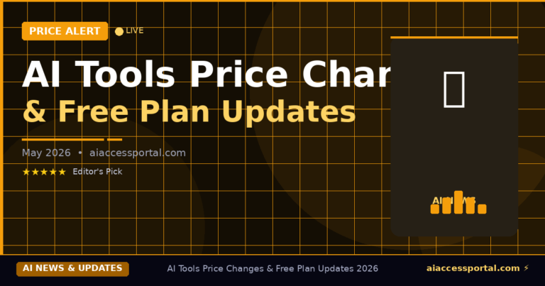 AI Tools Price Changes and Free Plan Updates 2026 — Full Tracker