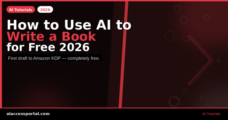 How to Use AI to Write a Book for Free 2026