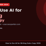 how to use ai for writing sales copy