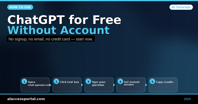 How to Use ChatGPT for Free Without Account 2026