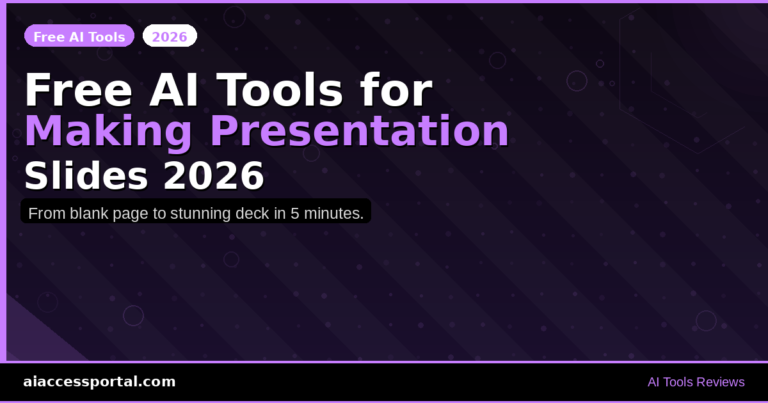 Free AI Tools for Making Presentations Slides 2026