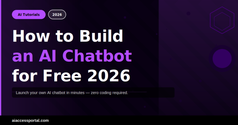 How to Build an AI Chatbot for Free 2026