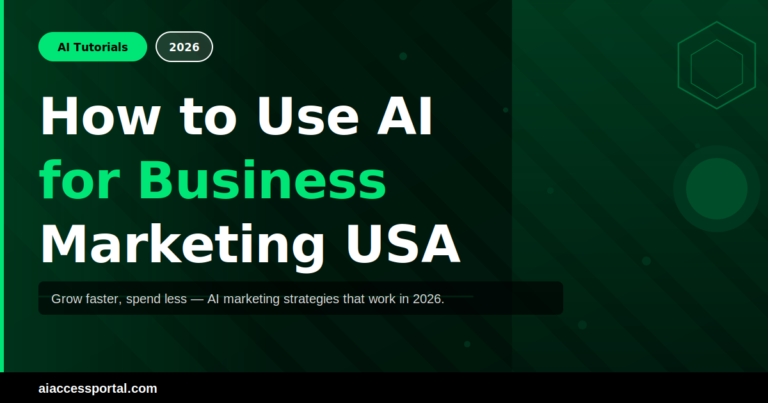 How to Use AI for Business Marketing USA 2026