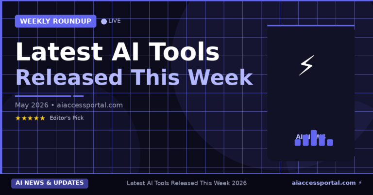Latest AI Tools Released This Week 2026 — Full Roundup