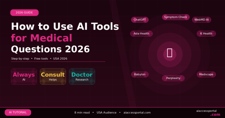 How to Use AI Tools for Medical Questions in 2026 — Safe & Smart Guide for USA