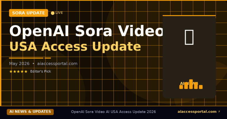 OpenAI Sora Video AI USA Access Update 2026 — Full Guide