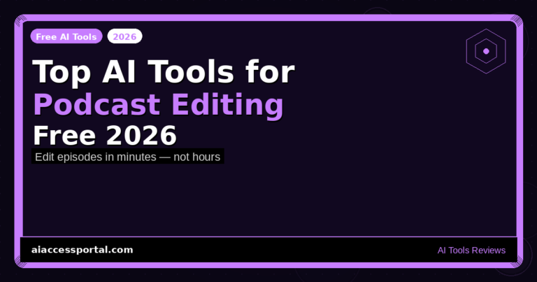 Top AI Tools for Podcast Editing Free 2026